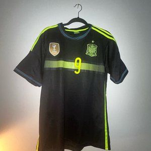 Fernando Torres Black and Neon Spain World Cup Winner Jersey